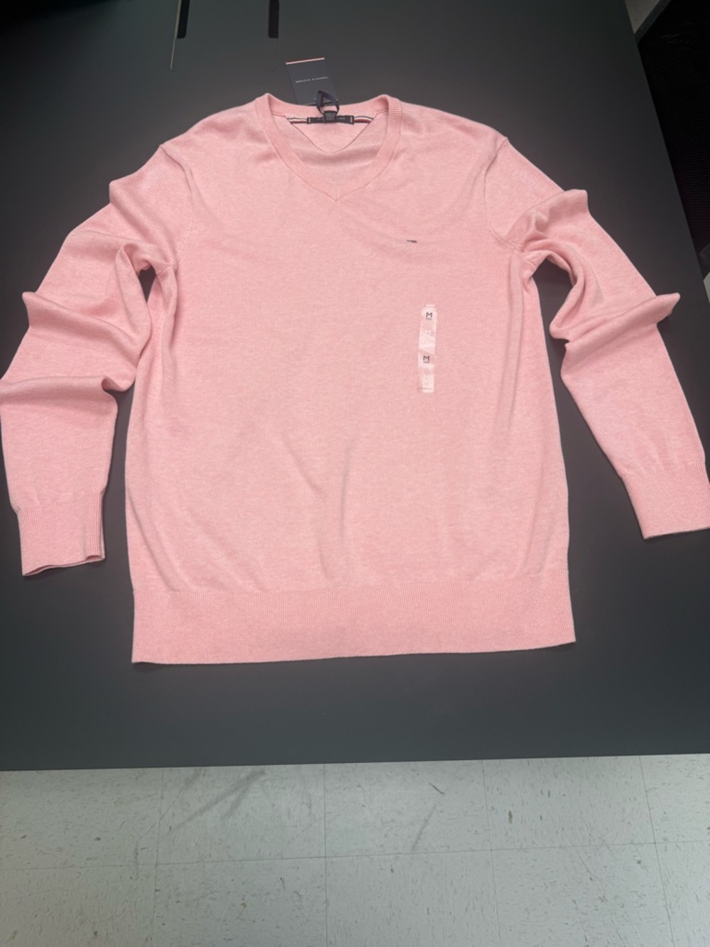 Tommy Hilfiger Men's Light Pink Crewneck Sweater 💞